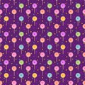 Colorful lollipops seamless pattern Royalty Free Stock Photo