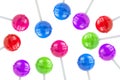 Colorful lollipops