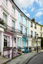 Colorful London houses in Primrose hill