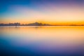 Colorful long exposure taken from Smathers Beach at sunset