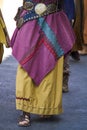 colorful long skirt of a gipsy