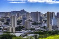 Colorful Lookout Waikiki Beach Diamond Head Waikiki Beach Honolulu Hawaii Royalty Free Stock Photo