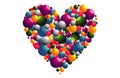 Colorful love ball Valentine romantic concept