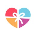 Colorful Love gift / present logo