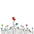 Colorful Love heartlooking baloons