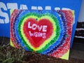 Colorful Love Wins Sign