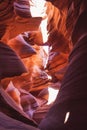 Colorful lower antelope canyon