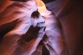 Colorful lower antelope canyon