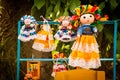 Colorful Lupita Dolls named after Guadalupe Janitzio Island Patzcuaro Lake Mexico Royalty Free Stock Photo