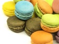 Colorful macaron cookies Royalty Free Stock Photo