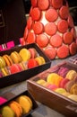 Colorful macaron sweets for sale