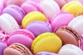 Colorful macarons sweet confection Royalty Free Stock Photo