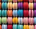 colorful macarons French biscuit with rainbow thick vertical stripes bold chromaticity wallpaper background