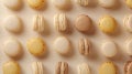 The colorful macarons pattern.AI generated image Royalty Free Stock Photo