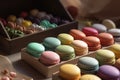 Colorful macaroon. Generate Ai