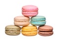 Colorful macaroon isolated