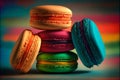 Colorful macaroons