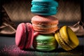 Colorful macaroons