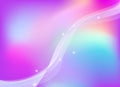 Colorful magical background with abstract wavy design vector