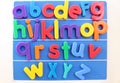 Magnetic Plastic Alphabet Letters Royalty Free Stock Photo