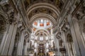 Colorful main nave of Salzburg cathedral-Austria