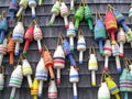 Colorful Maine Lobster Buoys Royalty Free Stock Photo