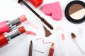 Colorful makeup collection Royalty Free Stock Photo