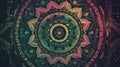 Colorful mandala background, Wallpaper, Illustration Royalty Free Stock Photo