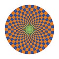 Colorful mandala of colored squares with the Aum / Ohm / Om sign in the center.