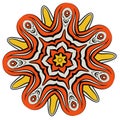 Colorful Mandala. Ethnic tribal ornaments