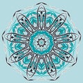 Arabic Colorful Mandala. Ethnic tribal ornaments