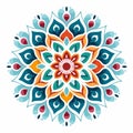 Colorful Mandala Flower Patterns: Free Images With Mexican Folklore-inspired Designs