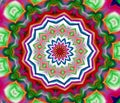 Colorful mandala forms, abstract background