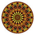 Colorful mandala on a white background