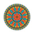 Colorful mandalas decorative round ornaments