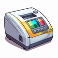 Colorful Manga-style Arcade Machine Sticker