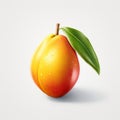 Colorful Mango Rendering With Zbrush Style And White Background Royalty Free Stock Photo