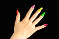 Colorful manicure