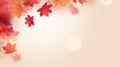 Colorful maple leaves. Autumn background. Canada Day. Generative AI Royalty Free Stock Photo