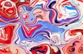 Colorful marble art for skin tile luxurious wallpaperMarble ink colorful. Multicolor marble pattern of the blend of curves. Royalty Free Stock Photo