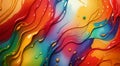 Colorful marble background in watercolor style in defferent bright colors. Ai generative illustration