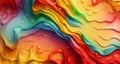 Colorful marble background in watercolor style in defferent bright colors. Ai generative illustration