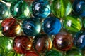 Colorful Marble Balls Toys in view Royalty Free Stock Photo