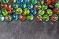 Colorful Marble Balls Toys in view Royalty Free Stock Photo