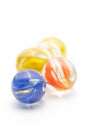 Colorful Marble Glass on White background Royalty Free Stock Photo