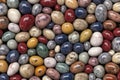 Colorful marble pebbles background. Generative AI