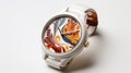 Colorful Marble Print Wrist Watch - Neo-traditional Japanese Style