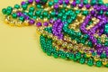 Colorful Mardi Gras beads Royalty Free Stock Photo