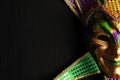 Colorful Mardi Gras mask background Royalty Free Stock Photo