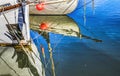 Yachts Boats Waterfront Reflection Inner Harbor Honfluer France